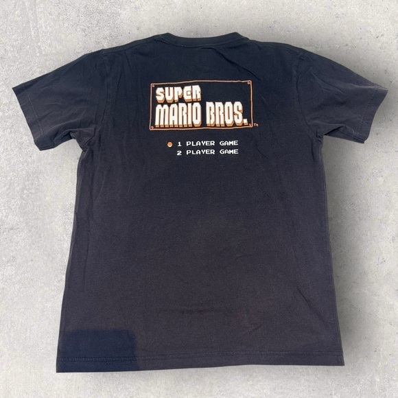 Uniqlo Other - [UNISEX] UNIQLO Super Mario Bros Graphic T-Shirt XS | Black Gamer Retro Nintendo